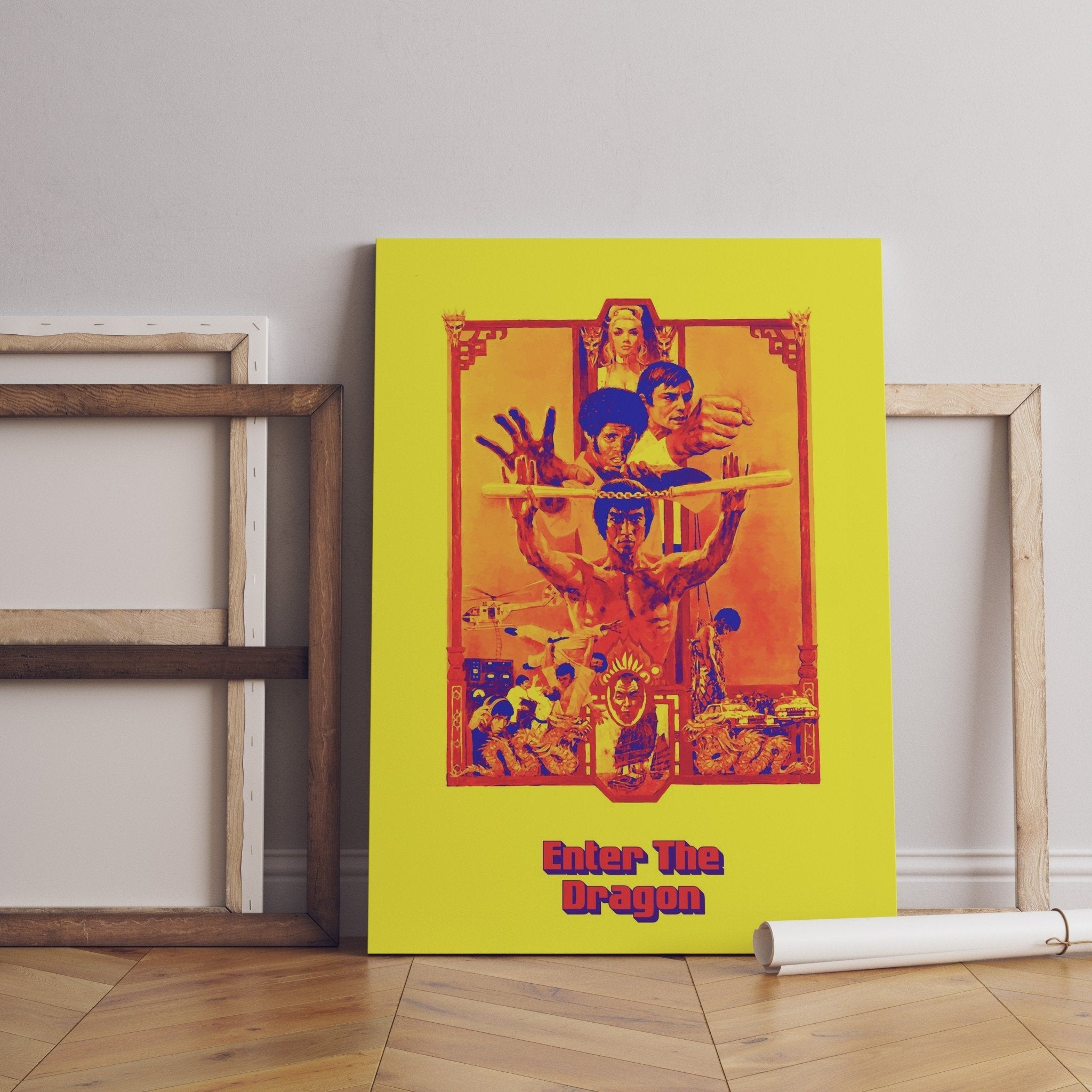 Enter the Dragon Retro Movie Canvas Poster - Canvasworkshop