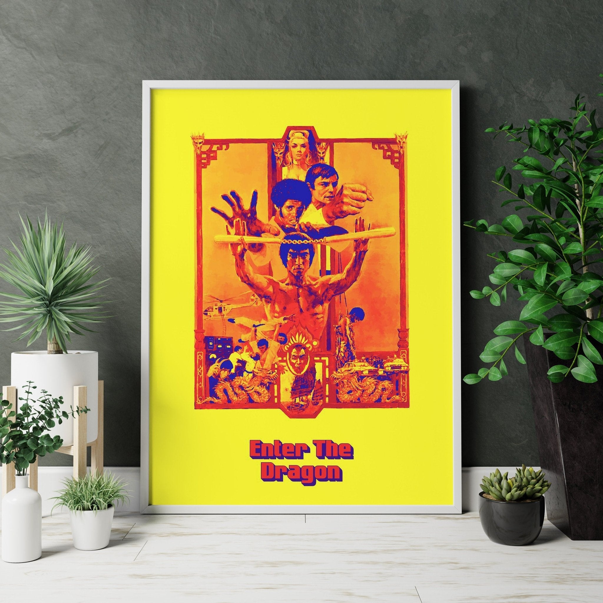 Enter the Dragon Retro Movie Canvas Poster - Canvasworkshop