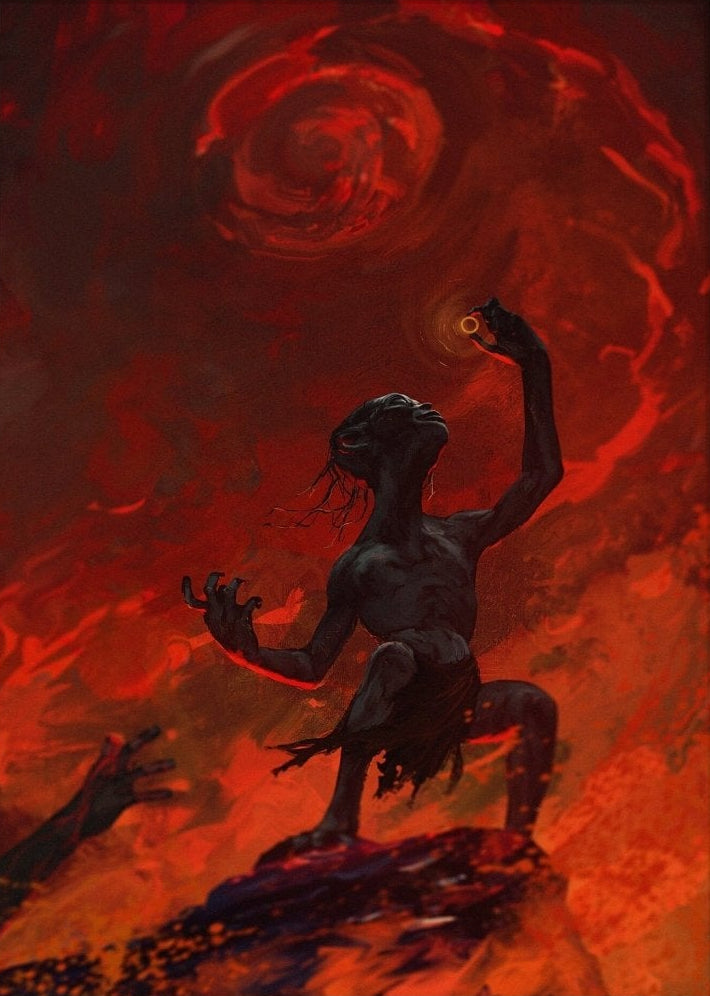 Artwork Evil Gollum Canvas Wall Art - Canvasworkshop