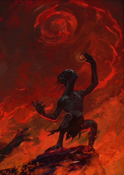 Artwork Evil Gollum Canvas Wall Art - Canvasworkshop