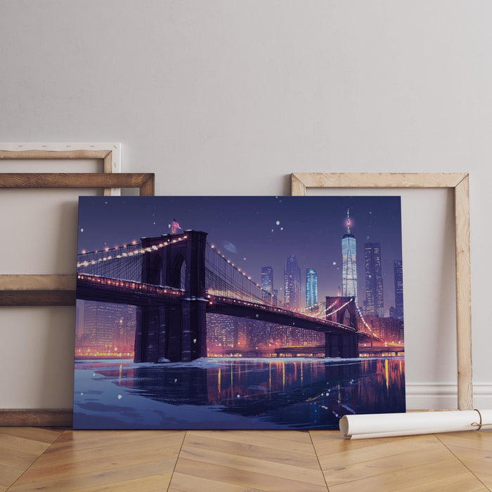 Winter in New York Art Canvas Wall Decor