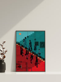 Parasite Canvas Wall Art, Unique Canvas Wall Art, Movie Canvas Poster, Parasite Poster