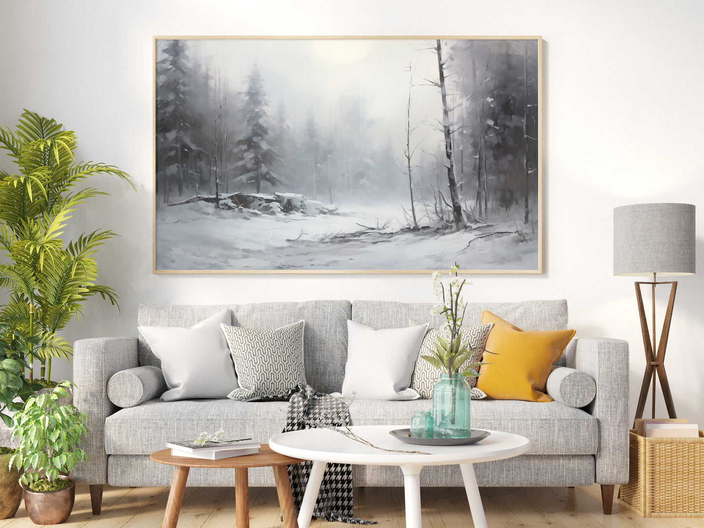 Winterlandschaft Wandkunst, Weihnachtliche Leinwand-Wandkunst, Weihnachtliche Stadt-Wandkunst, Vintage-Druck, Weihnachtsgeschenk, Weihnachtliche Stadtlandschaft