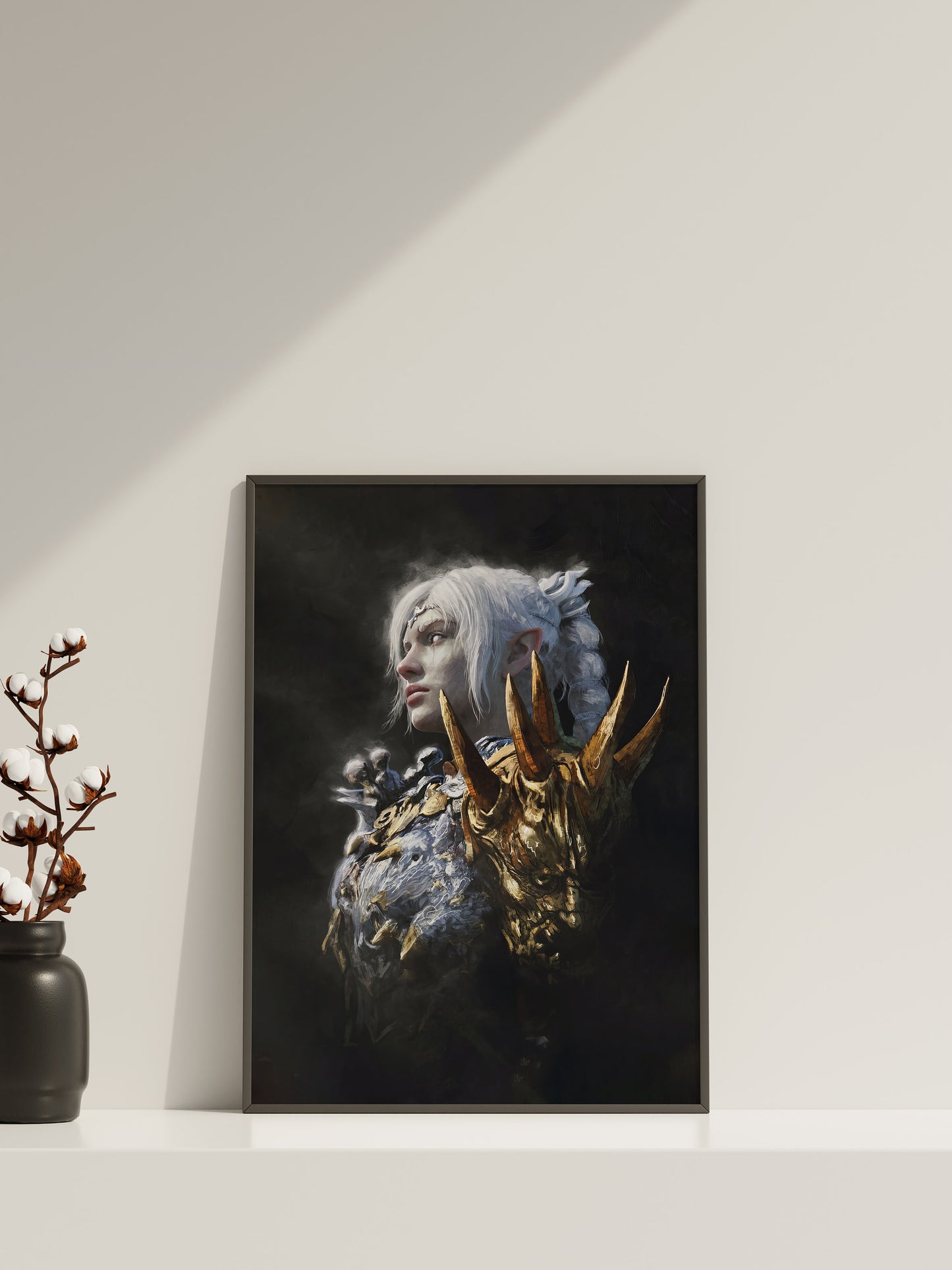 Baldur's Gate Schattenherz Leinwandbild, Baldur's Gate Leinwandposter, Gaming Wandkunst, Geschenk für Gamer
