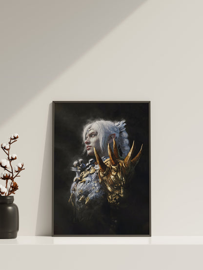 Baldur's Gate Schattenherz Leinwandbild, Baldur's Gate Leinwandposter, Gaming Wandkunst, Geschenk für Gamer