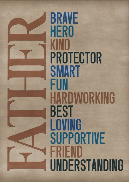 Artwork Father's Day Gift Canvas Wall Art - Canvasworkshop