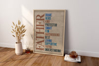 Father's Day Gift Canvas Wall Art - Canvasworkshop