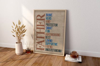Father's Day Gift Canvas Wall Art - Canvasworkshop