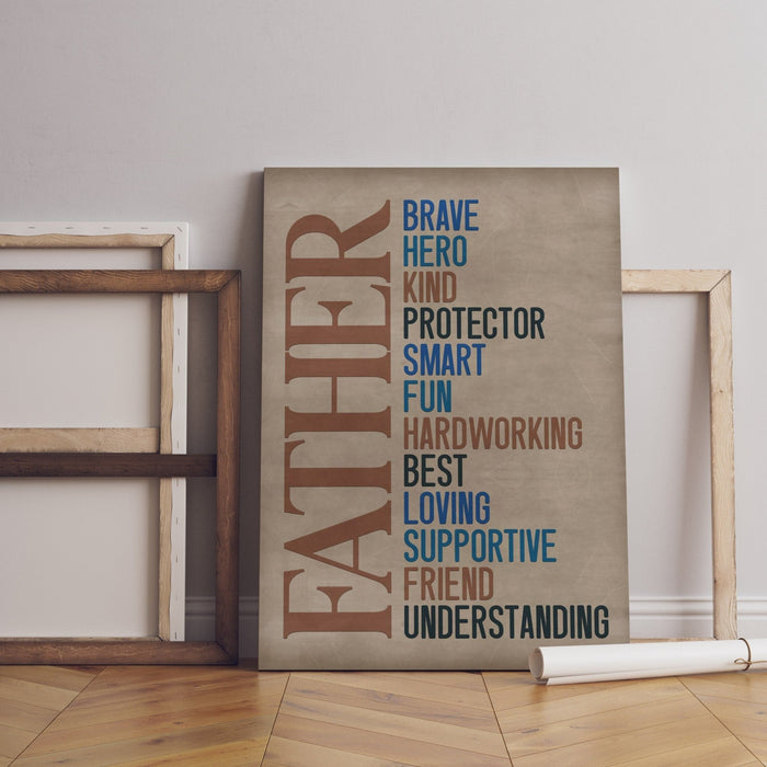Father's Day Gift Canvas Poster
