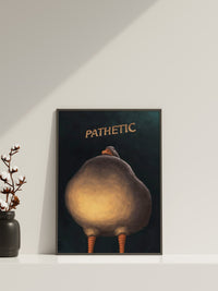 Pathetic Duck Canvas Wall Art, Pathetic Duck Poster, Funny Canvas Wall Decor
