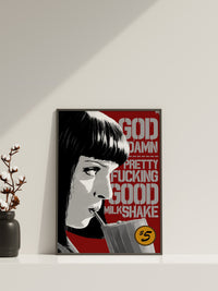 Pulp Fiction Leinwandbild, Retro Film Leinwandbild, Film Leinwand Poster, Pulp Fiction Poster