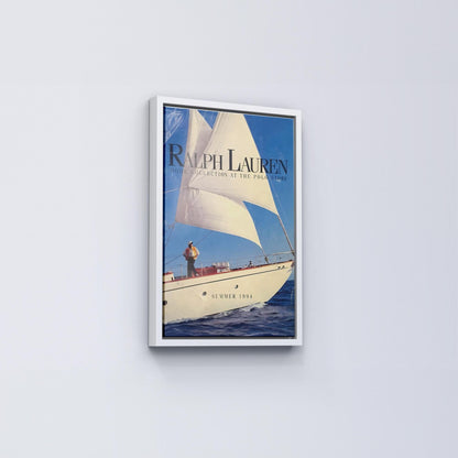 Ikonisches Magazin Poster RL Luxus Segelyacht Leinwandbild