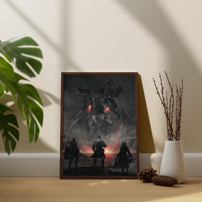 Gaming-Leinwandbilder, Armored Core Leinwand-Wanddeko, Gaming-Poster, Geschenk für Gamer, Dark Souls Poster, Dishonored Poster