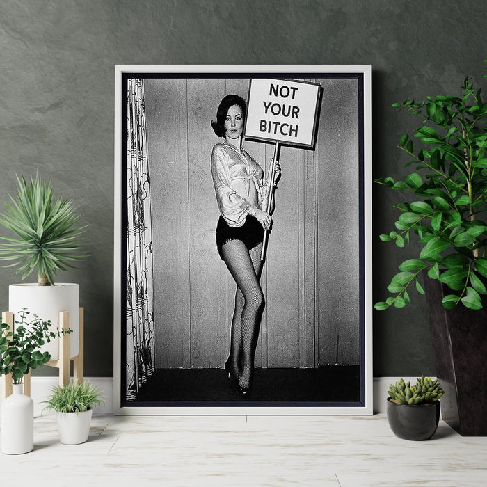 Feministische Frauen-Einstellungen-Leinwand-Wandkunst