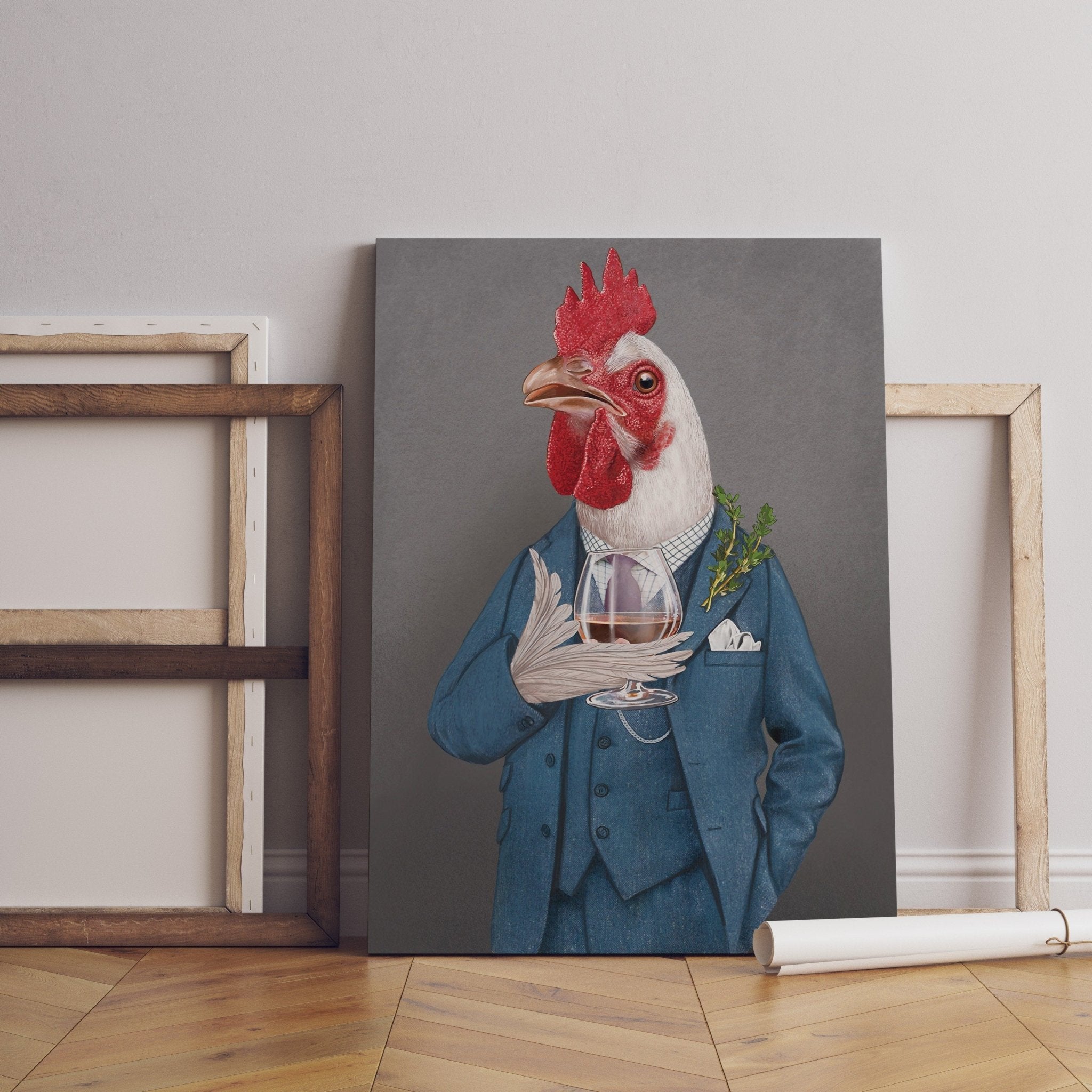Funny Animal Portrait Canvas Art - Canvasworkshop