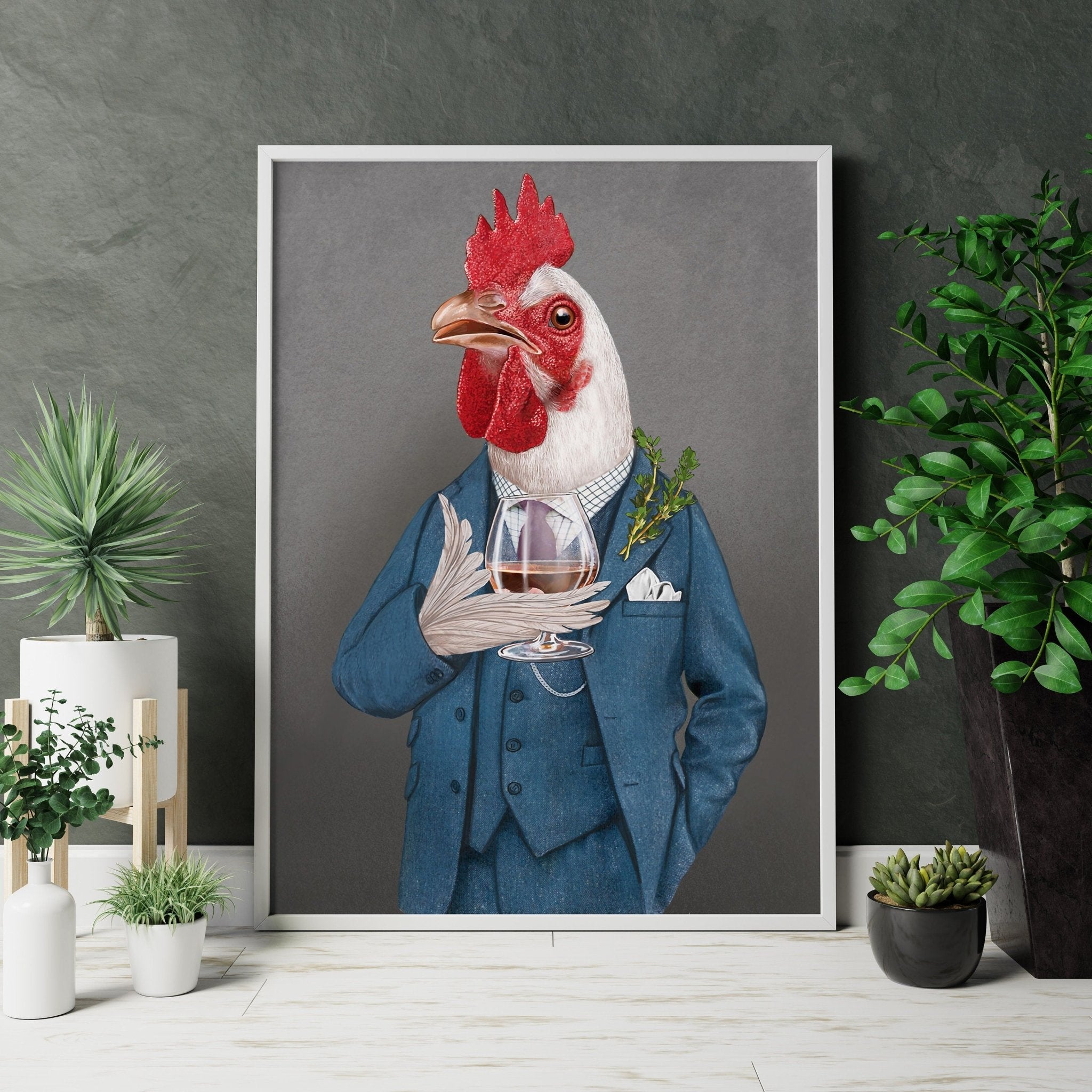 Funny Animal Portrait Canvas Art - Canvasworkshop