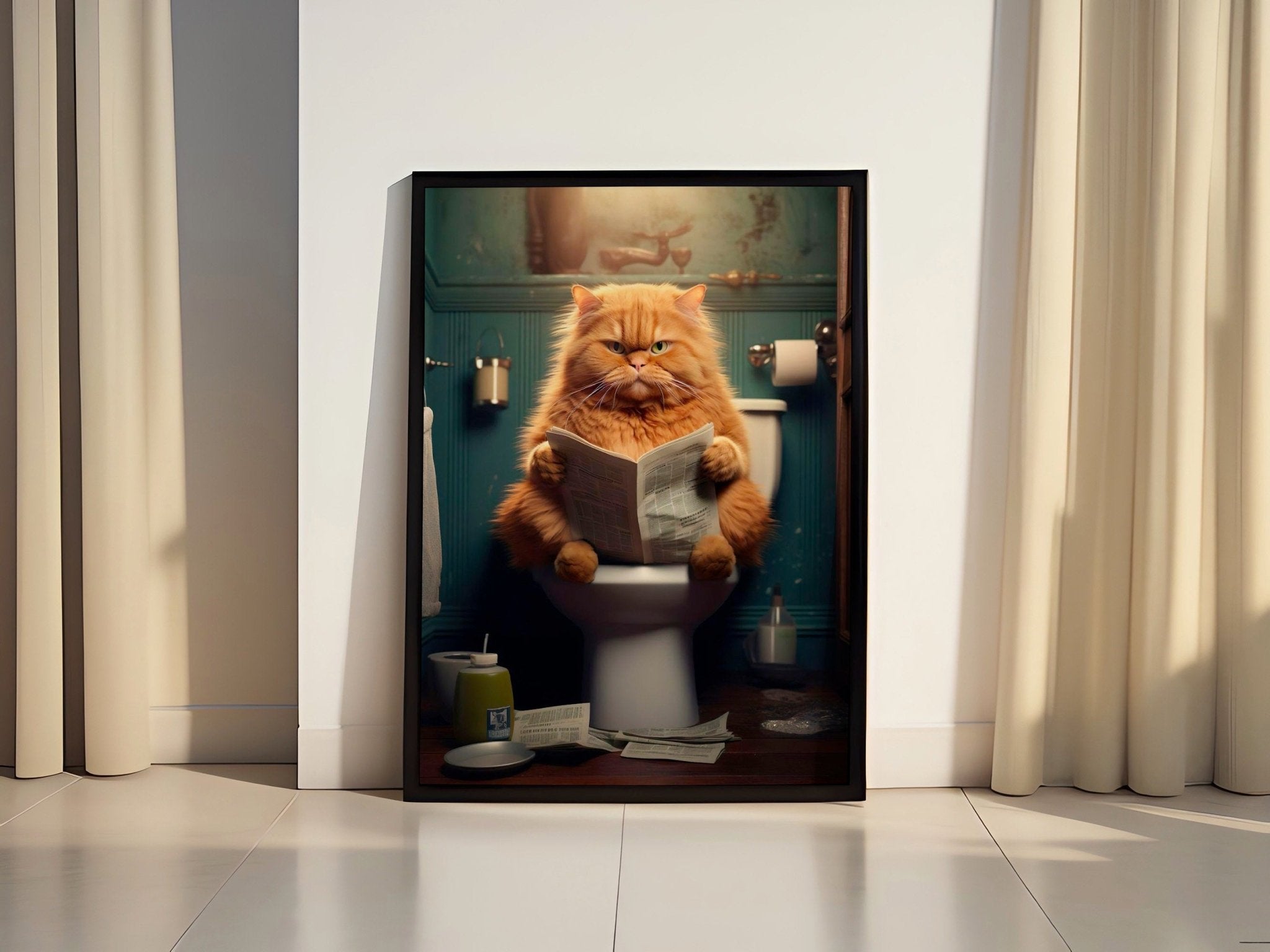 Funny Cat Canvas Wall Art - Canvasworkshop