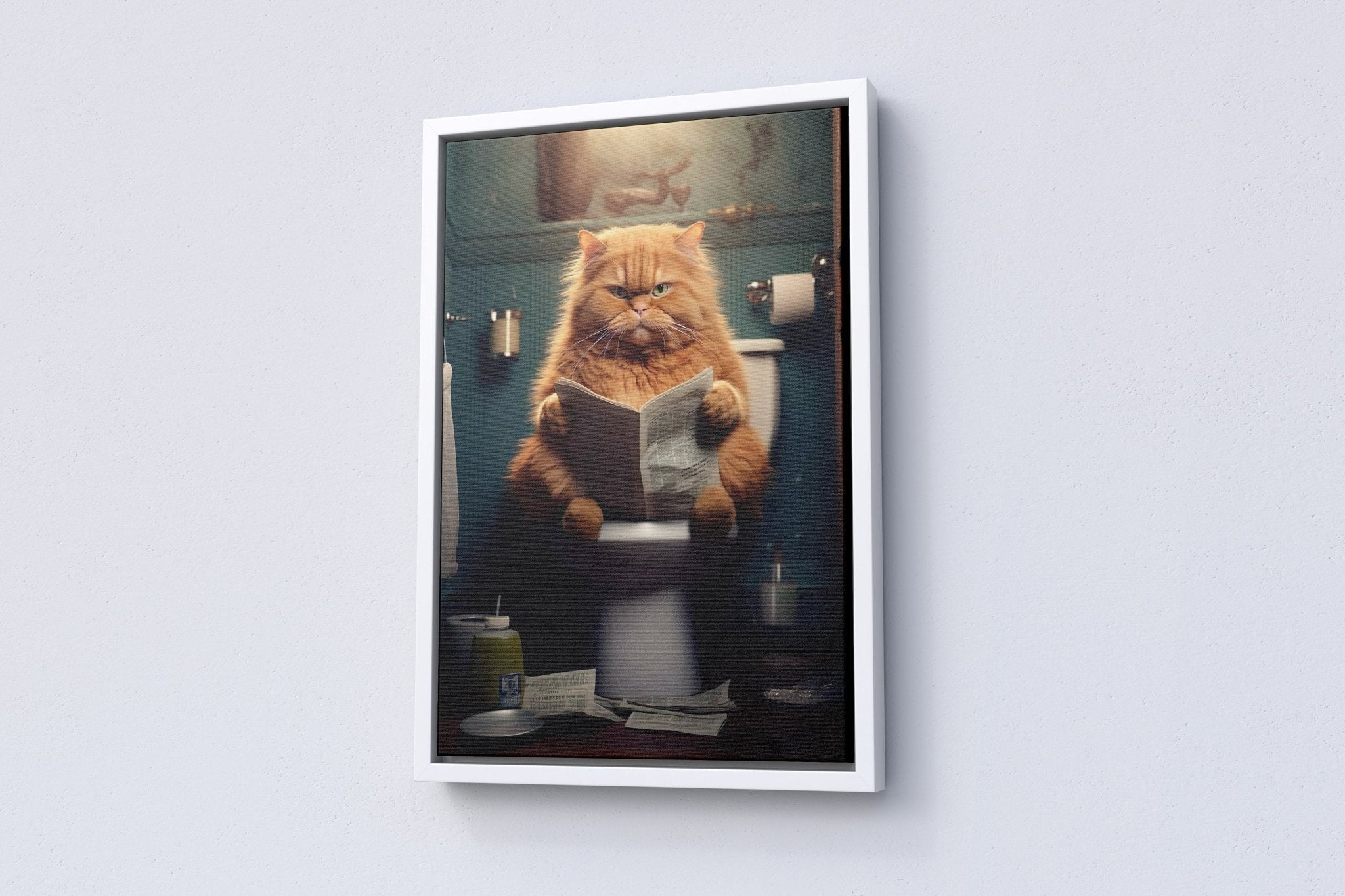 Funny Cat Canvas Wall Art - Canvasworkshop