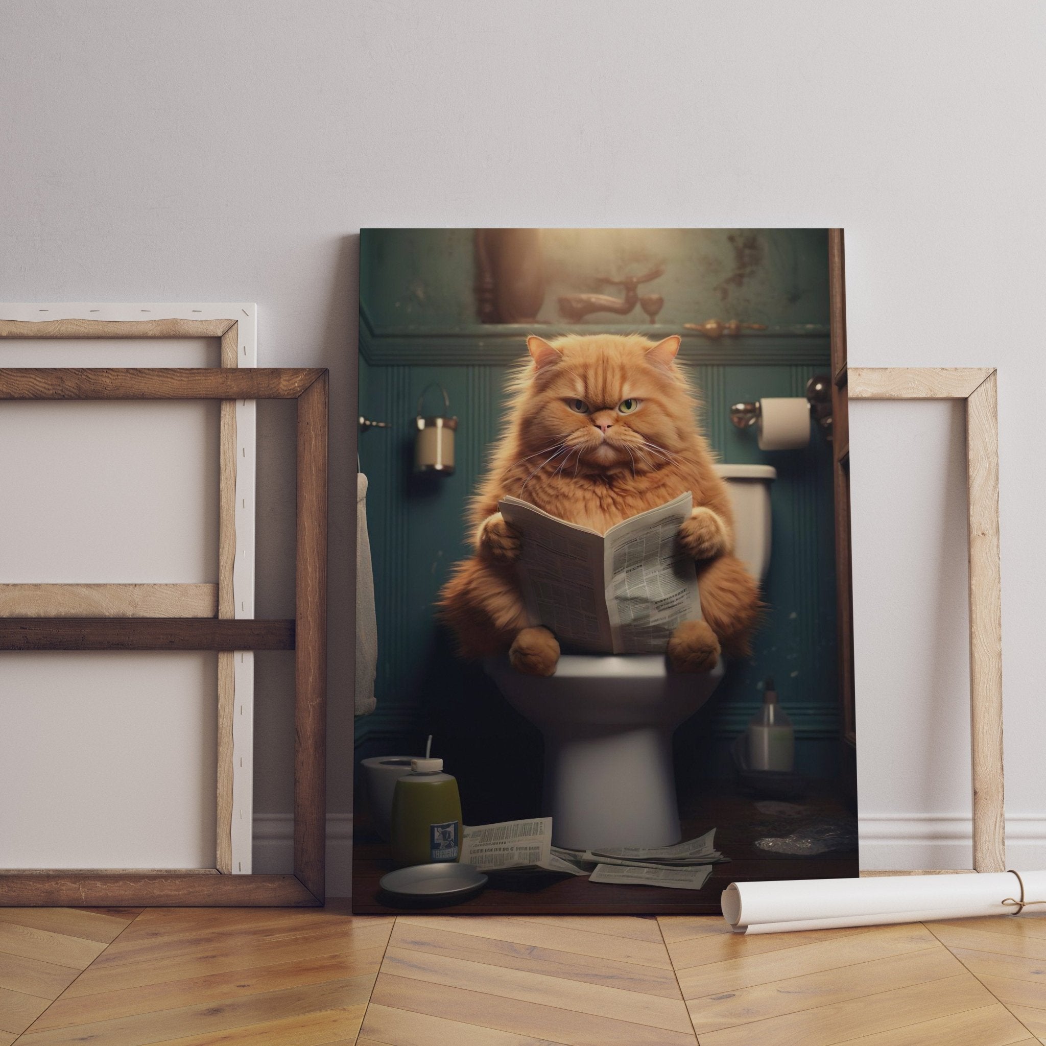 Funny Cat Canvas Wall Art - Canvasworkshop