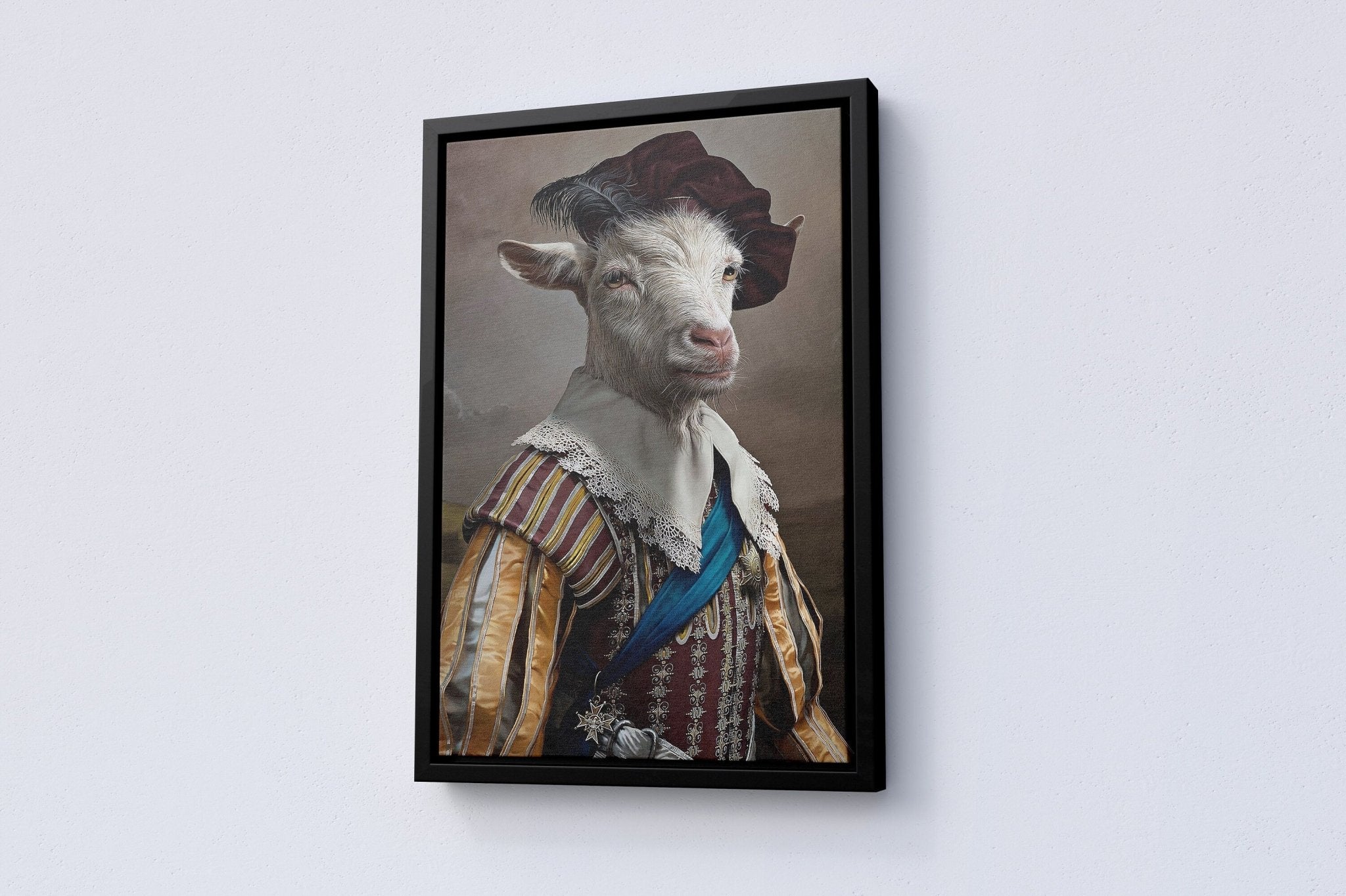 Funny Goat Canvas Poster - Canvasworkshop
