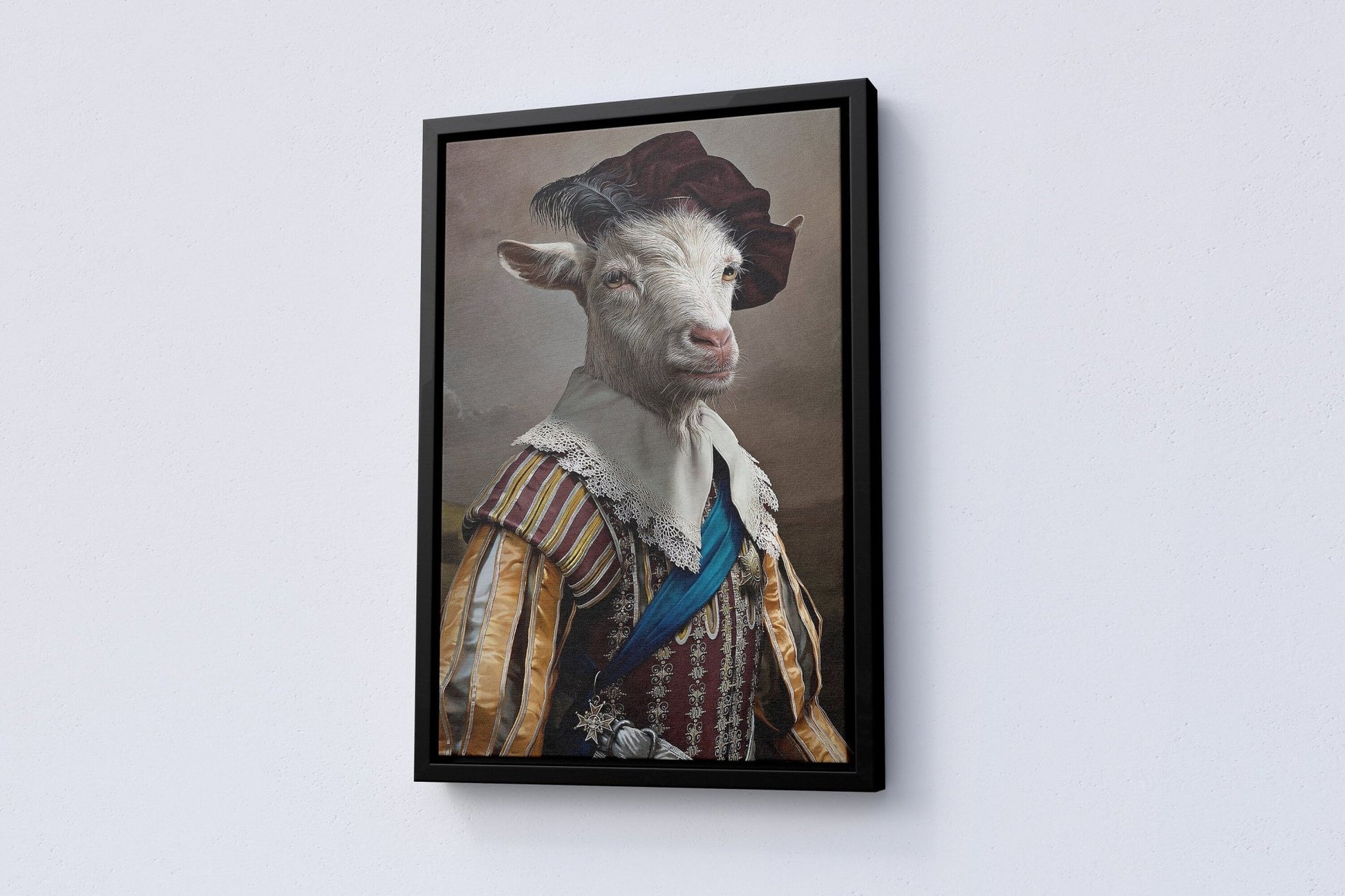 Funny Goat Canvas Poster - Canvasworkshop
