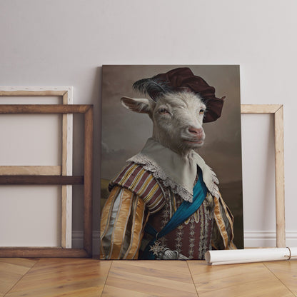 Funny Goat Canvas Poster - Canvasworkshop
