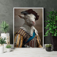 Funny Goat Canvas Poster - Canvasworkshop