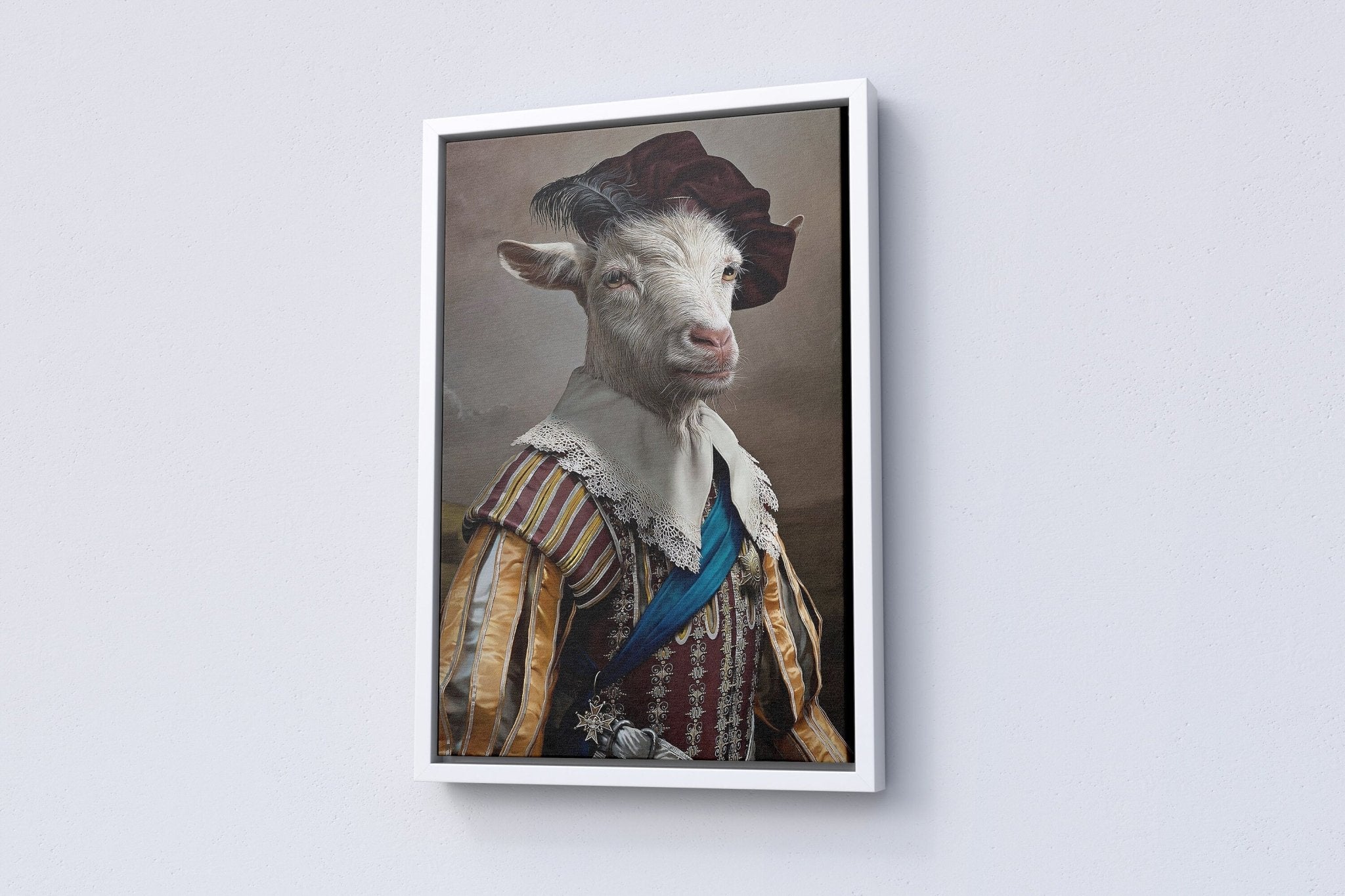 Funny Goat Canvas Poster - Canvasworkshop