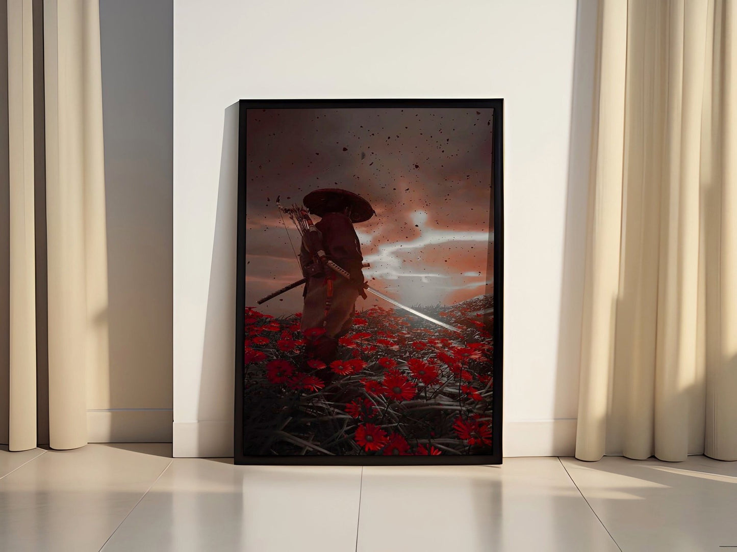 Ghost Of Tsushima Game Canvas Poster - Canvasworkshop