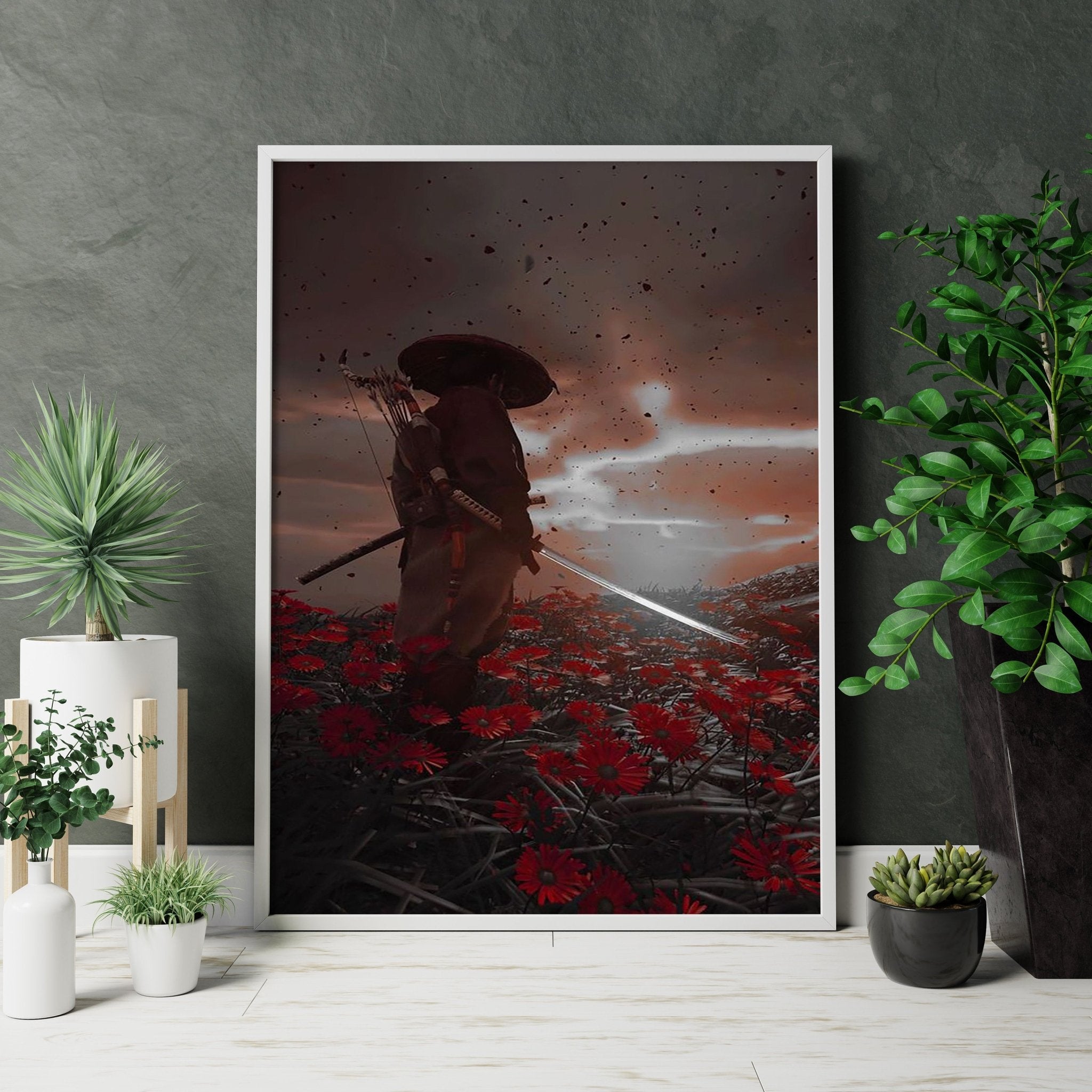 Ghost Of Tsushima Game Canvas Poster - Canvasworkshop