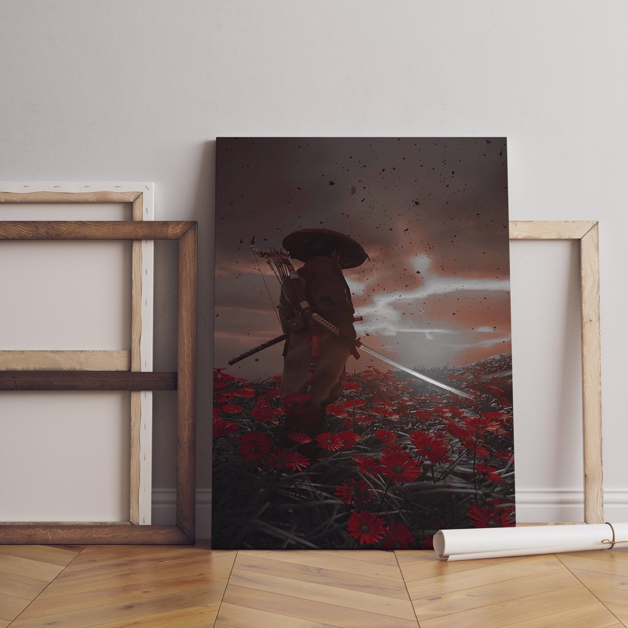 Ghost Of Tsushima Game Canvas Poster - Canvasworkshop