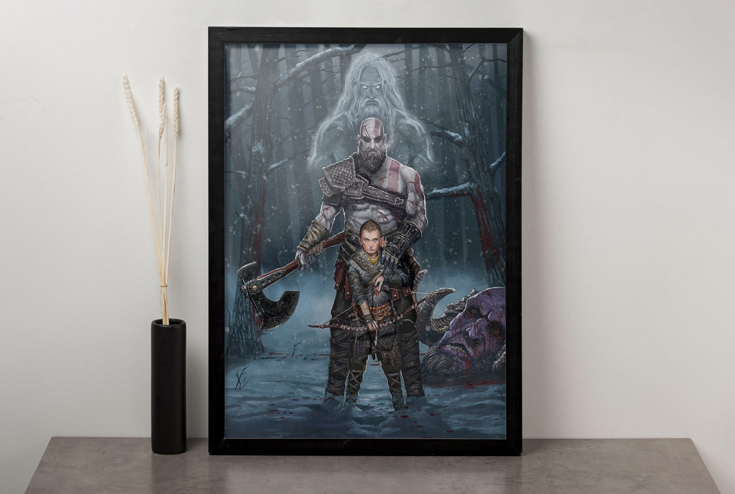 God of War Family Tree Canvas Print - Canvasworkshop