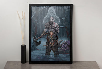 God of War Family Tree Canvas Print - Canvasworkshop