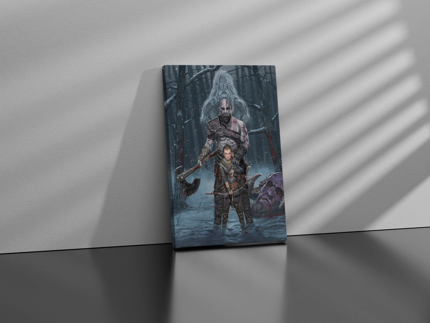 God of War Family Tree Canvas Print - Canvasworkshop