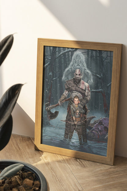 God of War Family Tree Canvas Print - Canvasworkshop