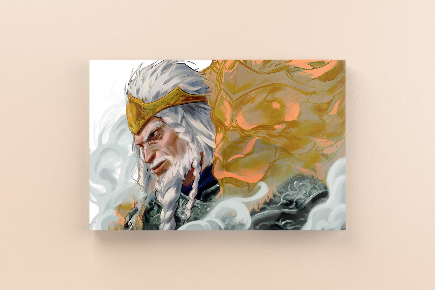 Godfrey Elden Ring Canvas Wall Art - Canvasworkshop
