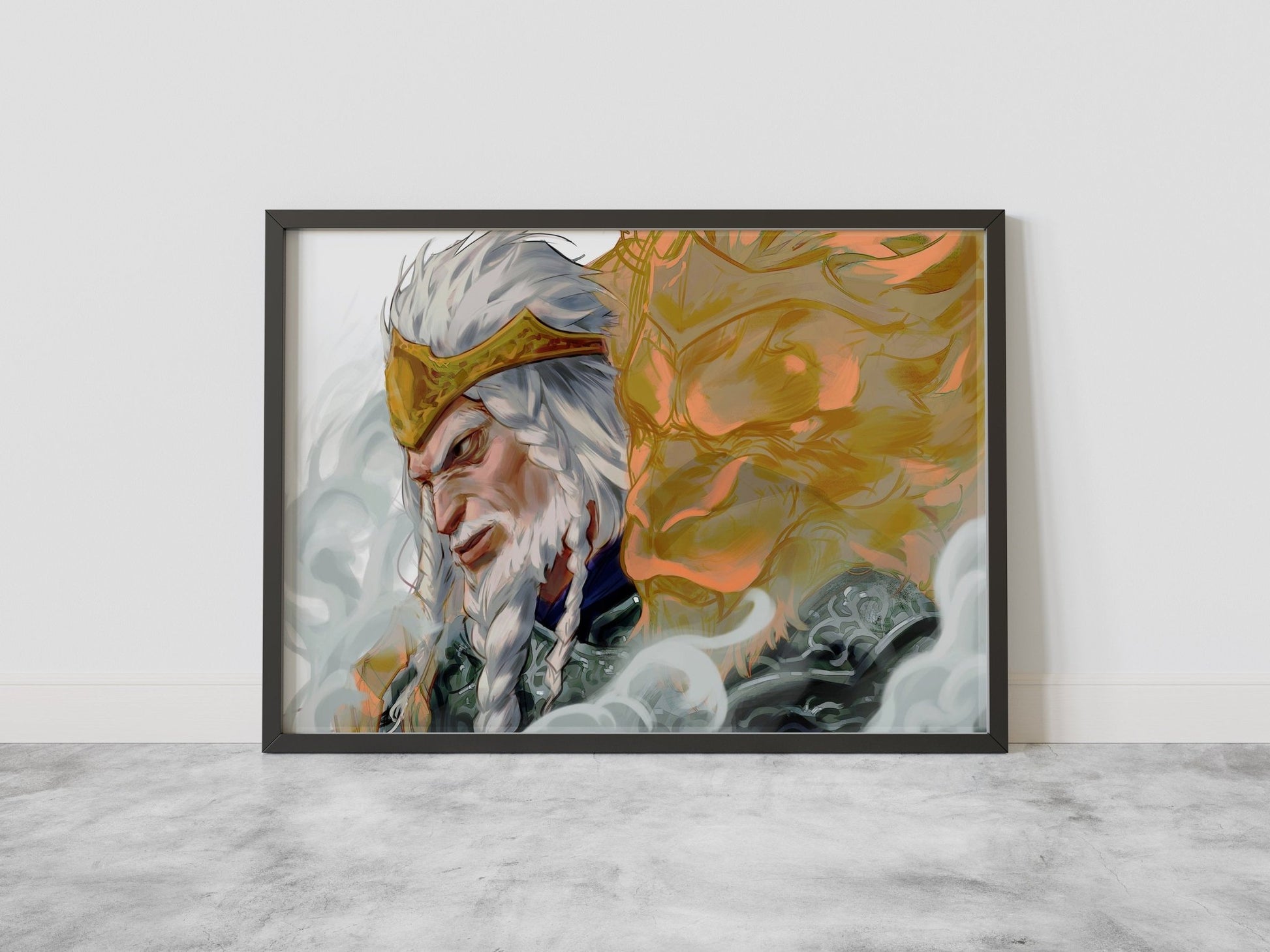 Godfrey Elden Ring Canvas Wall Art - Canvasworkshop