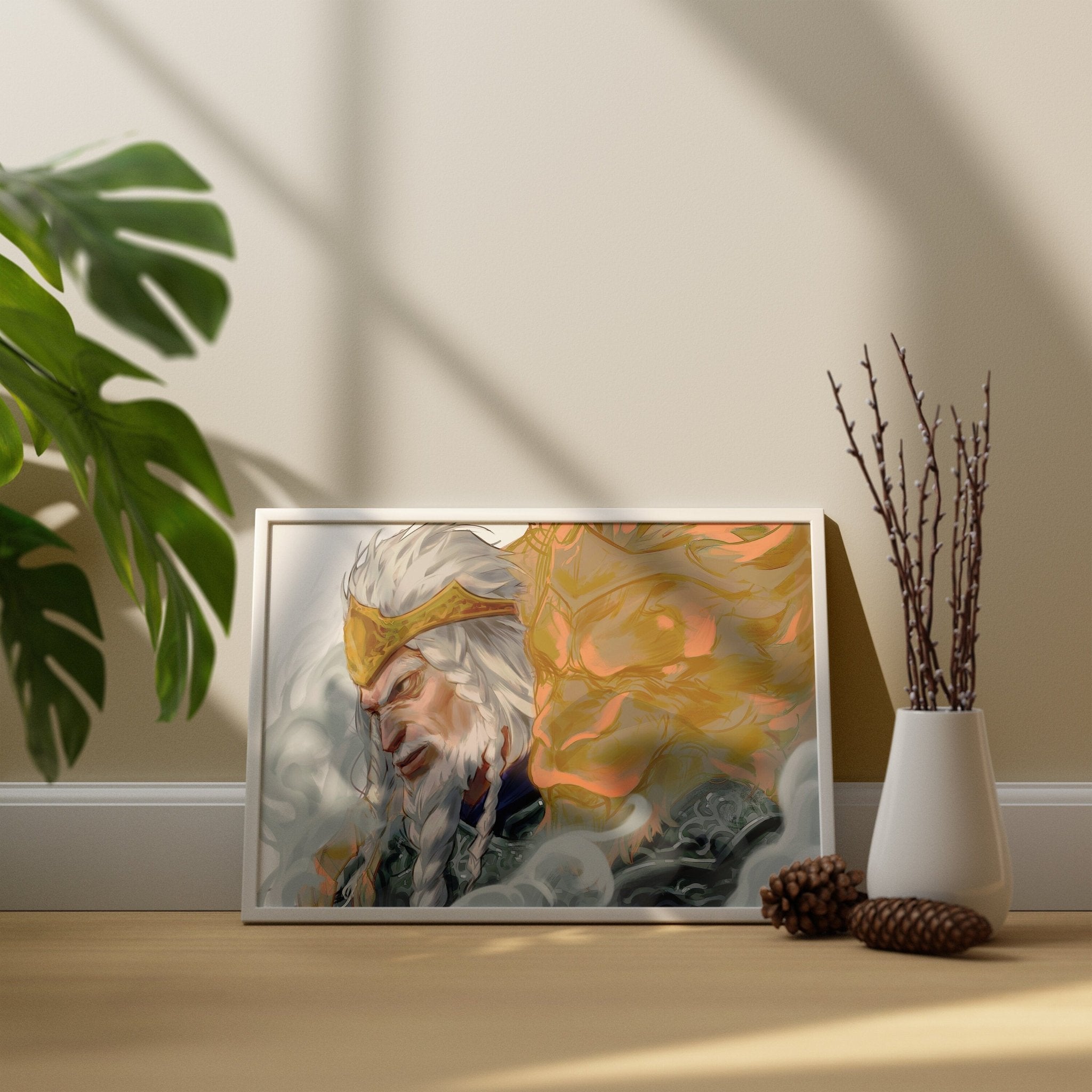 Godfrey Elden Ring Canvas Wall Art - Canvasworkshop