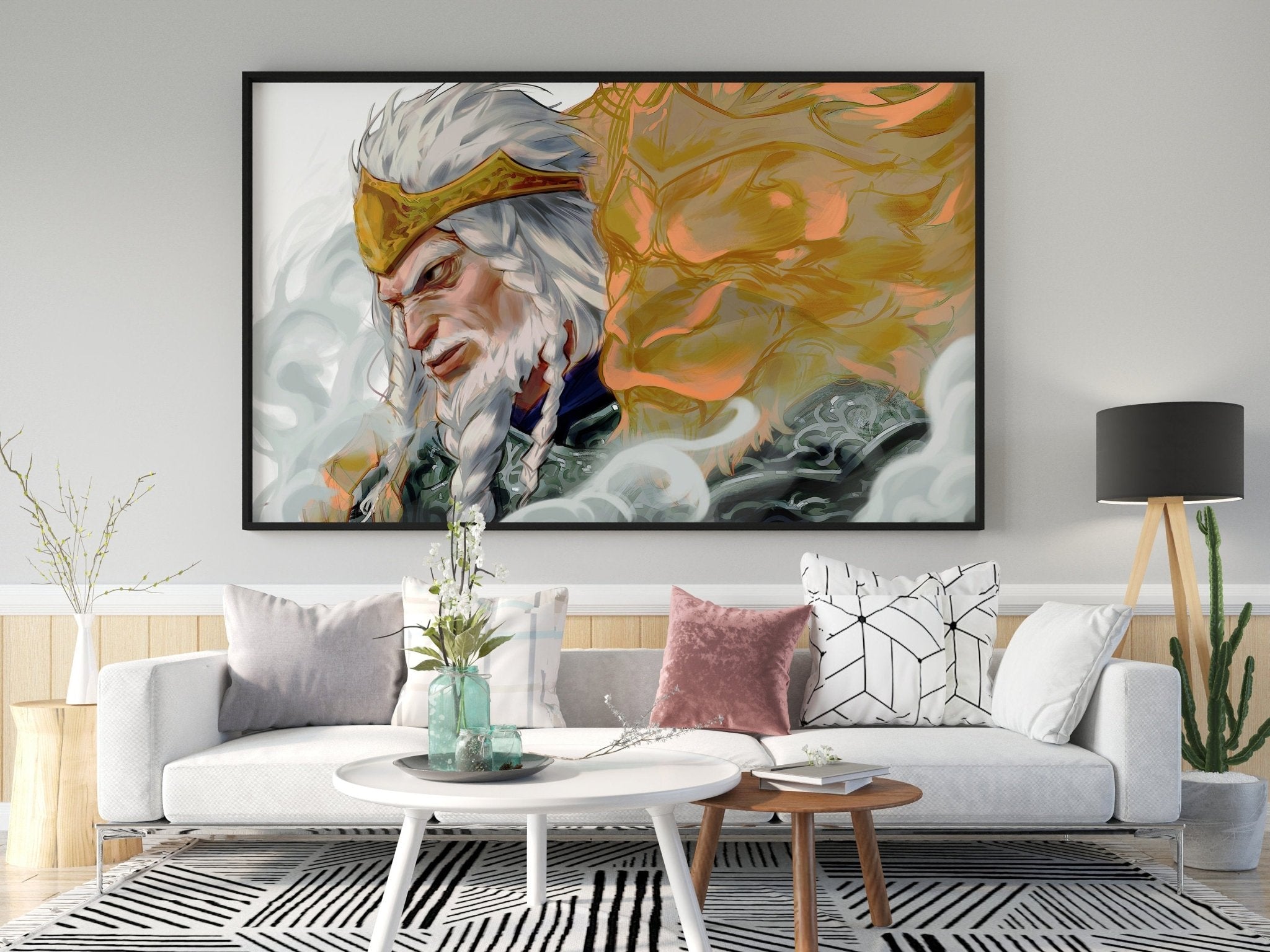 Godfrey Elden Ring Canvas Wall Art - Canvasworkshop
