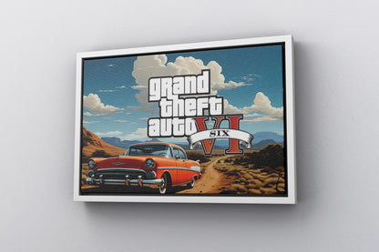 Grand Theft Auto 6 Game Canvas Poster - Canvasworkshop