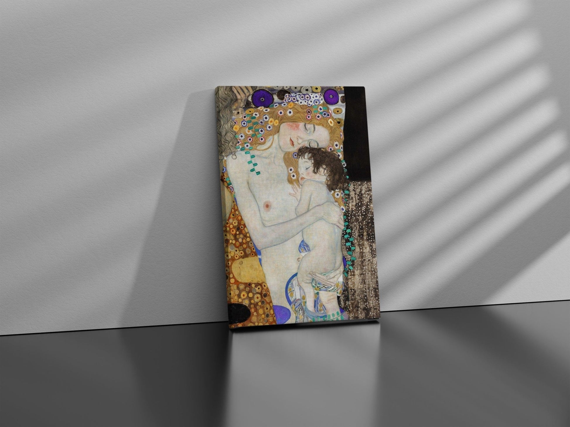 Gustav KLIMT Mother and Child Canvas Art - Canvasworkshop