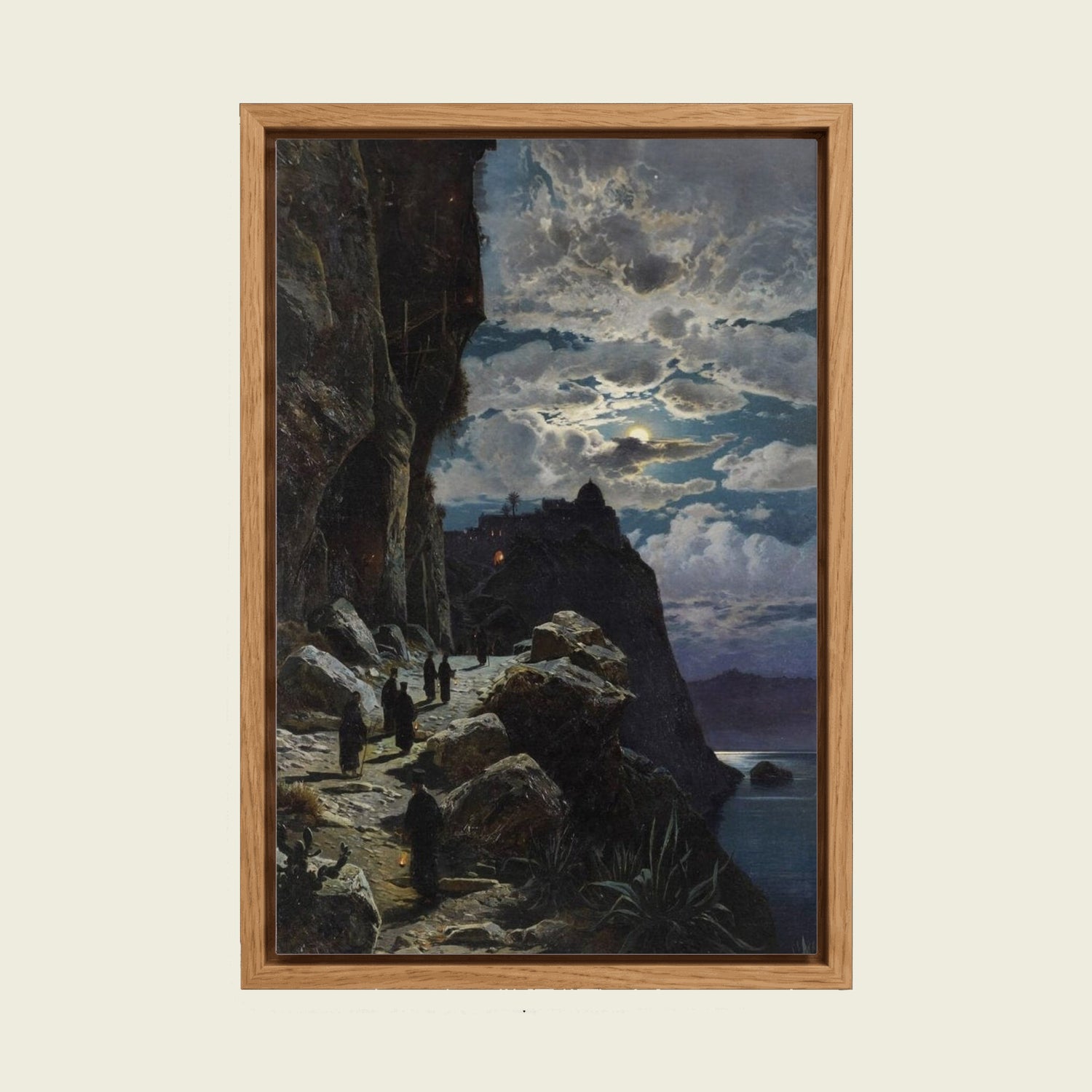 Feed Floating Oak Hermann Corrodi Mount Athos Monks Canvas Art