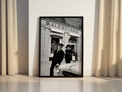 Vintage Luxury Street Fashion Canvas Wall Art