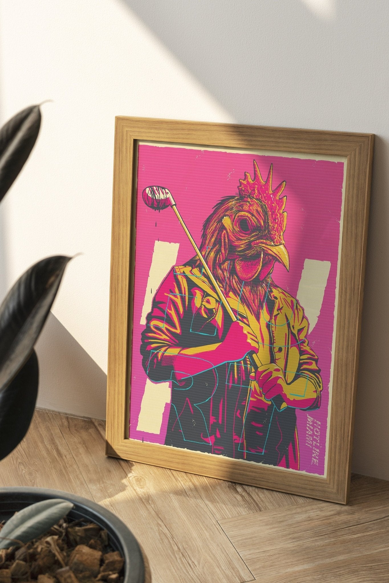 Hotline Miami Chicken Canvas Wall Decor - Canvasworkshop