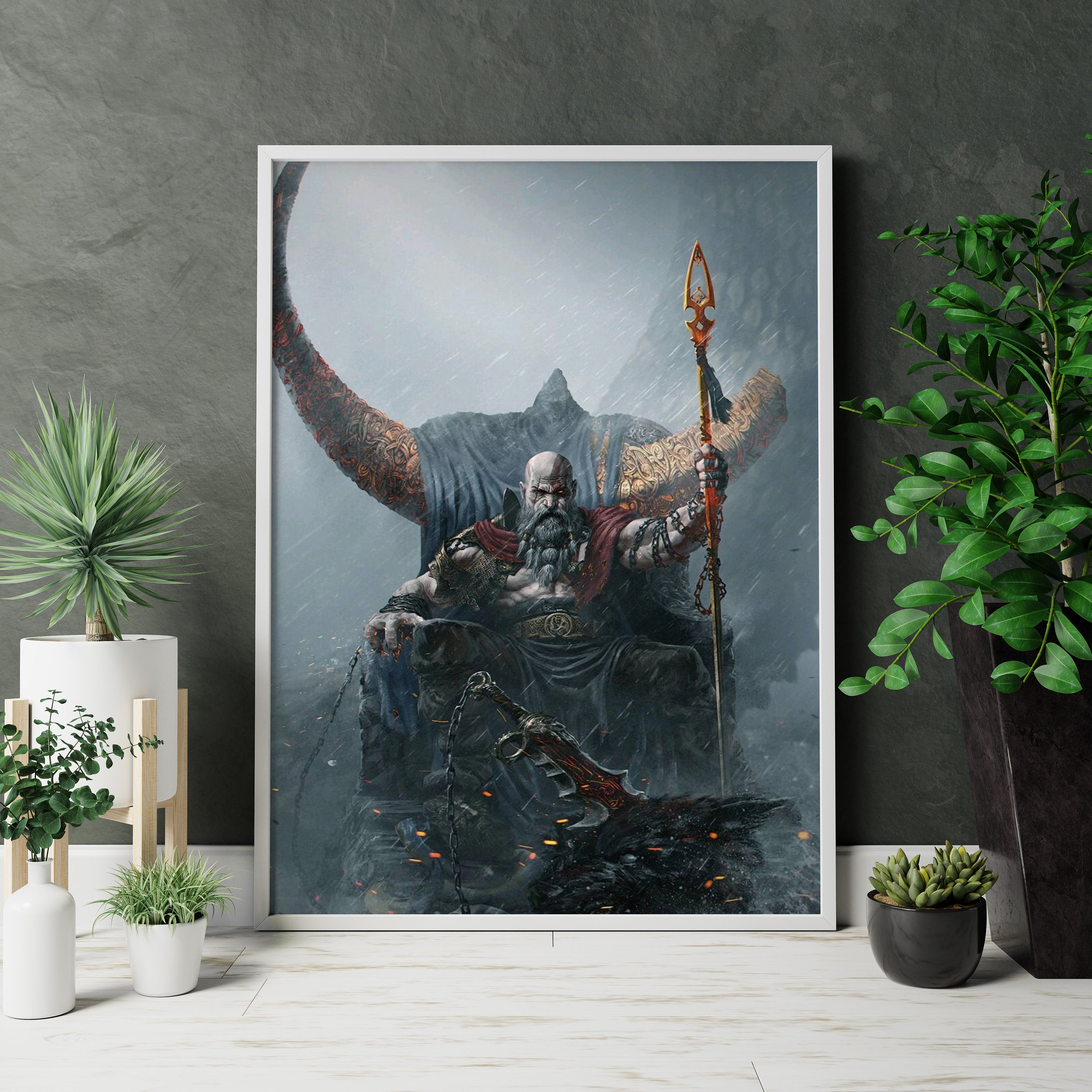 God Of War Kratos Canvas Wall Decor