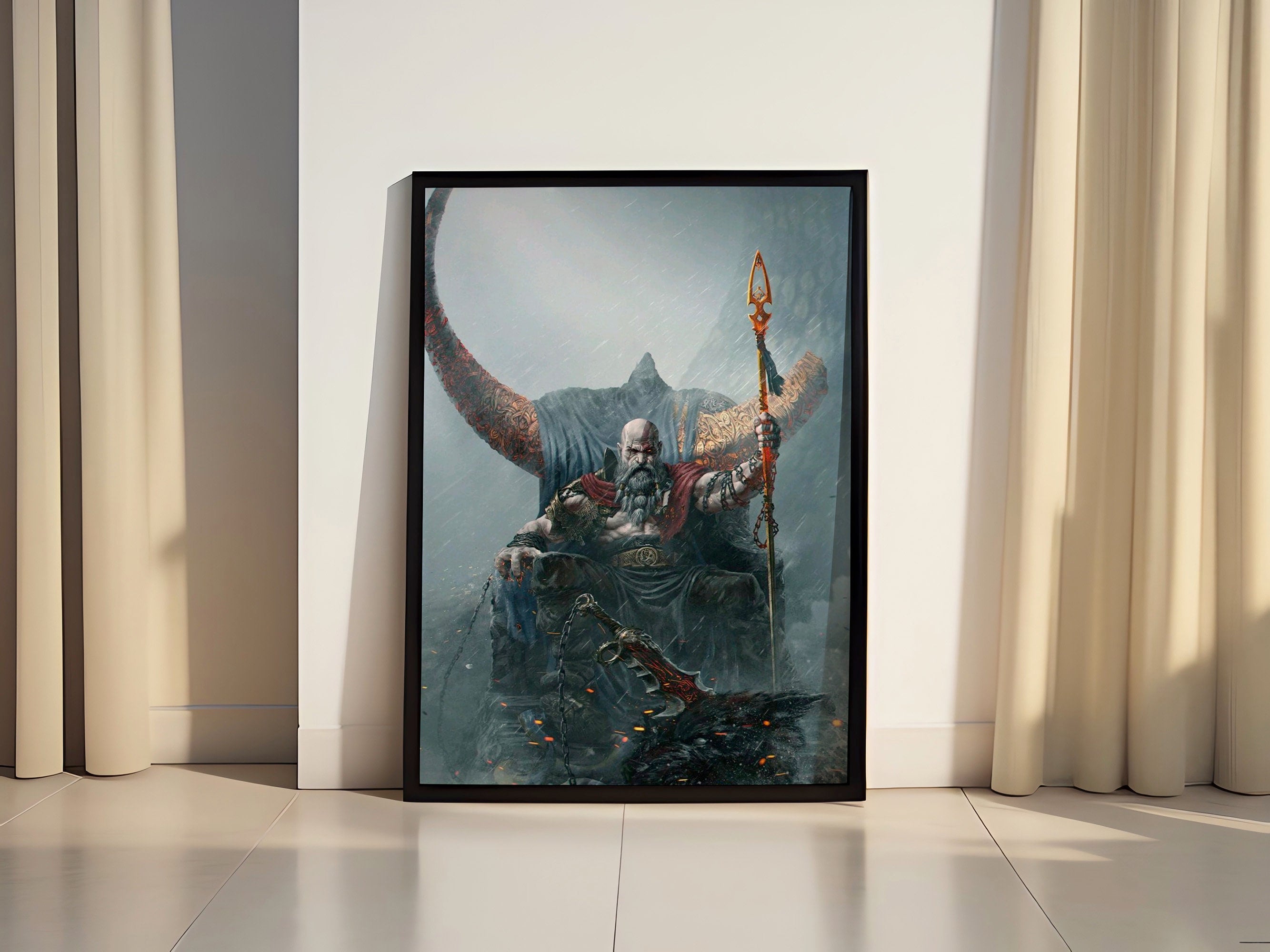 God Of War Kratos Canvas Wall Decor