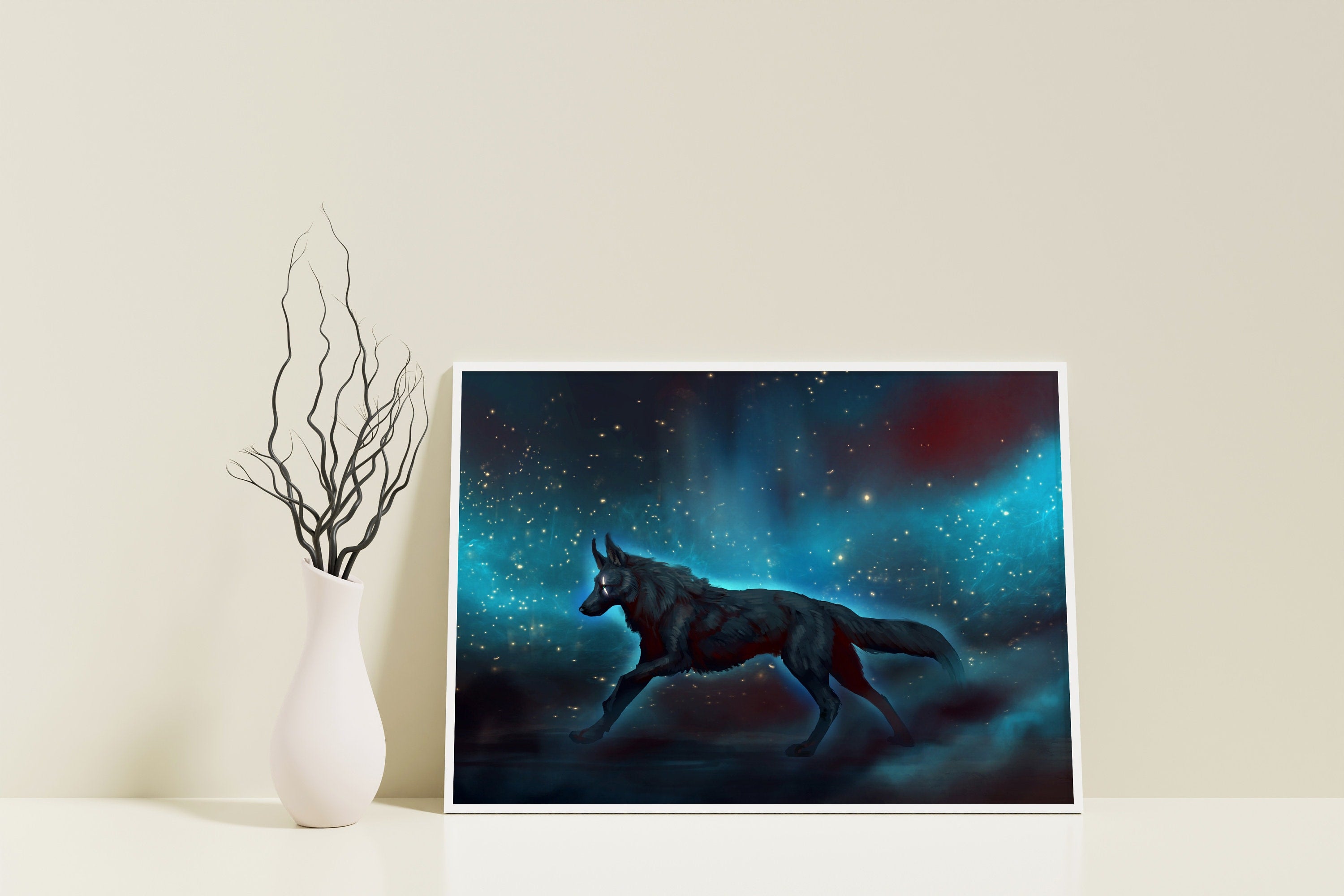 Wolf Canvas Art Poster