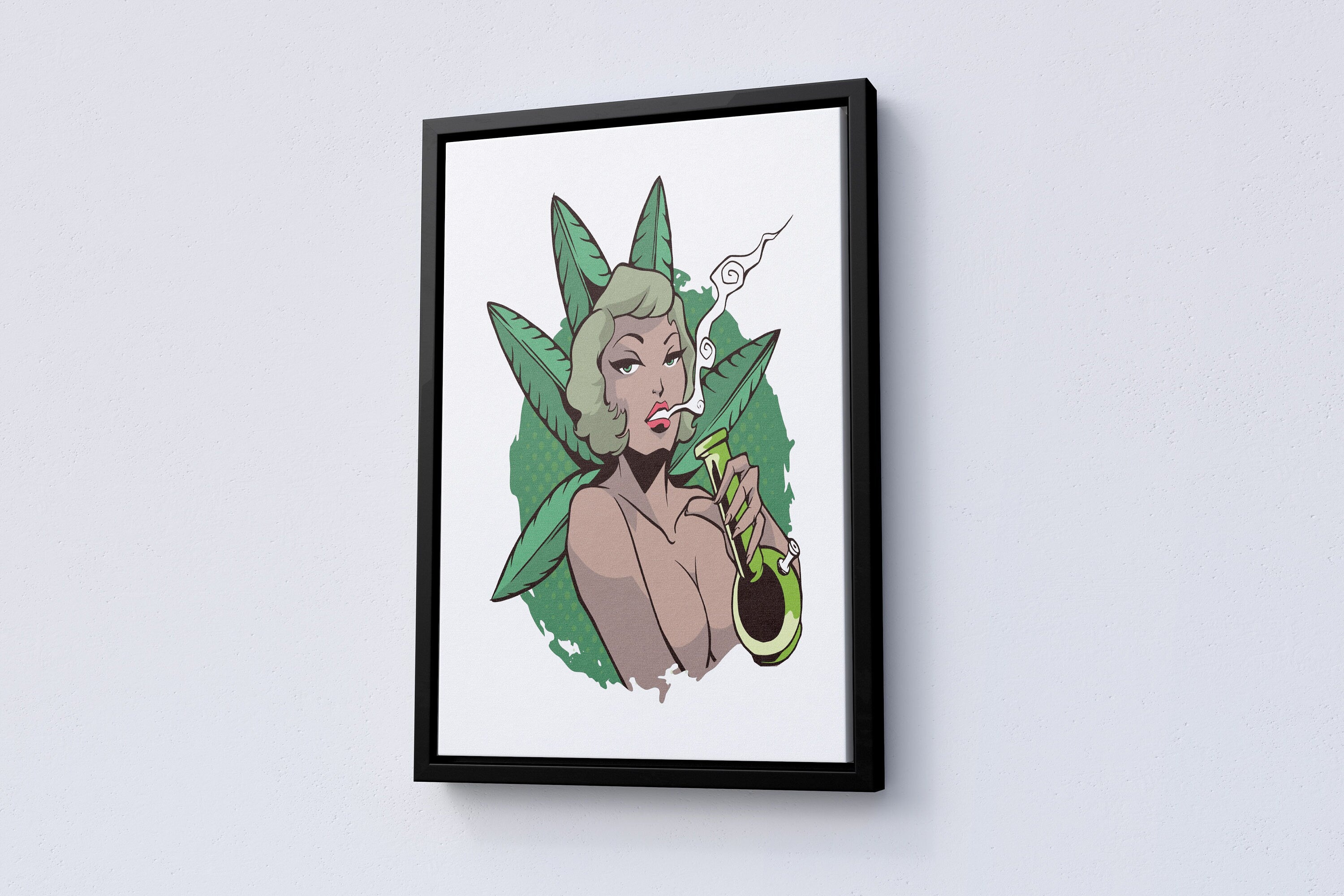 Marilyn Monroe Marijuana Canvas Poster