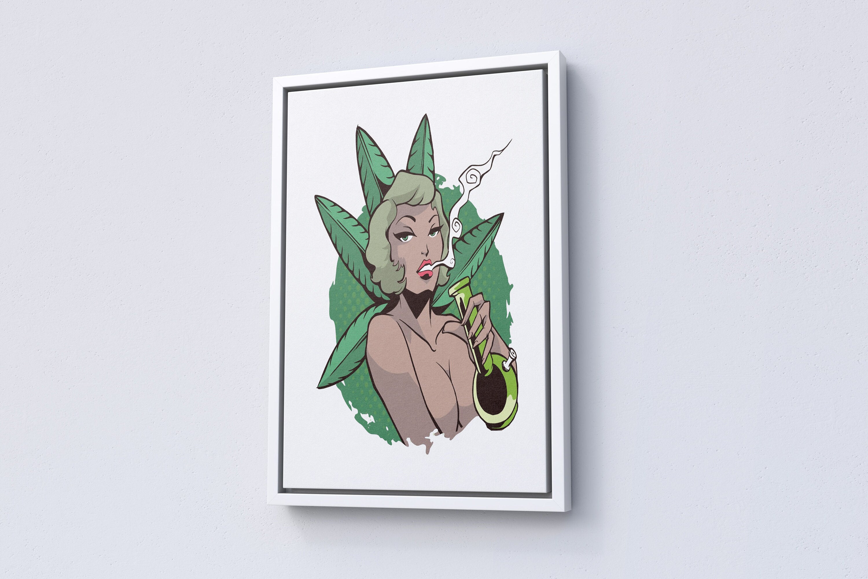 Marilyn Monroe Marijuana Canvas Poster