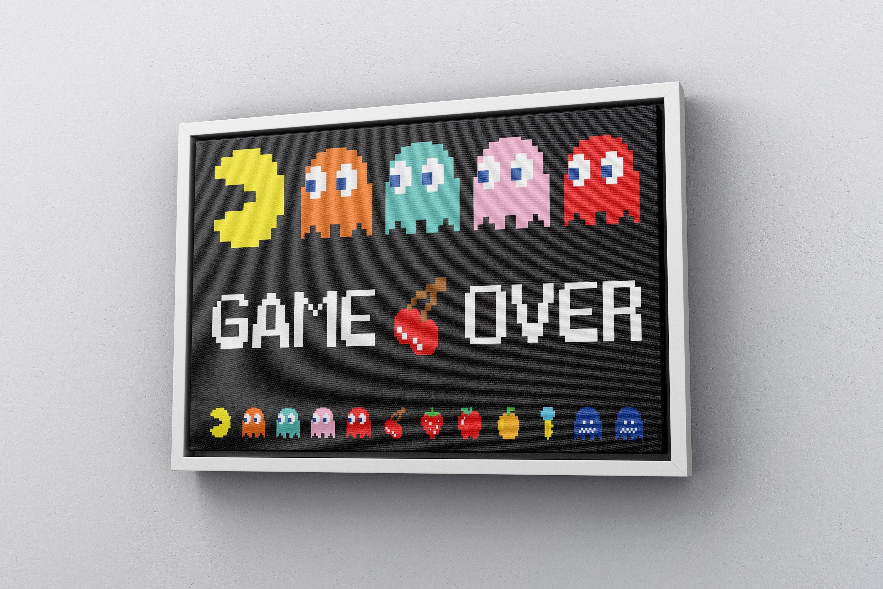 Game Over Canvas Poster